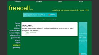 Account - Freecell.net
