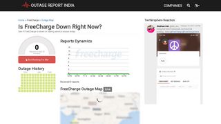 FreeCharge Down? Service Status, Map ... - Outage Report India