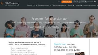 Free membership sign up | B2B Marketing