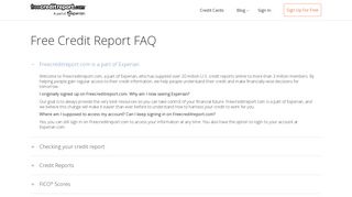 Free Credit Report FAQ | freecreditreport.com®