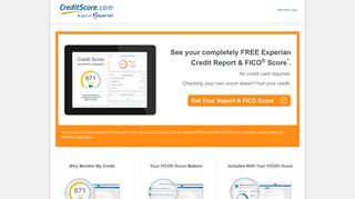 Free Credit Score - FICO® Score | creditscore.com™