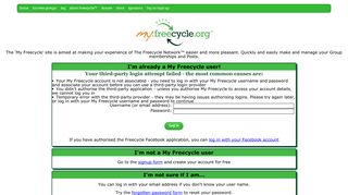 I'm not a My Freecycle user - My Freecycle Network