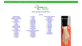 Freecycle Groups in North West, United Kingdom