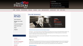 Online Banking - First Freedom Bank