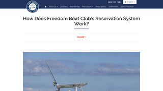 How Does Freedom Boat Club's Reservation System Work ...