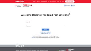 Freedom from Smoking ~ Login