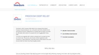 Freedom Debt Relief | Freedom Financial Network