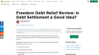 Freedom Debt Relief Review: Is Debt Settlement a Good Idea ...