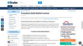 Does Freedom Debt Relief work? January 2019 review | finder.com