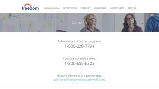 Contact Us - Freedom Financial Network