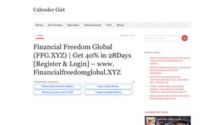 Financial Freedom Global (FFG.XYZ) | Get 40% in 28Days [Register ...
