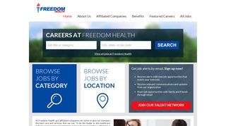 Jobs and Careers at the Freedom Health Talent Network