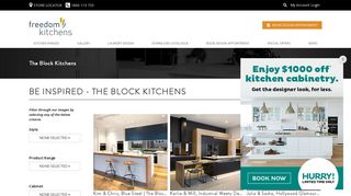 The Block 2016 Kitchens | The Block Kitchens | Freedom Kitchens