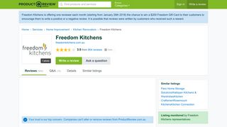 Freedom Kitchens Reviews - ProductReview.com.au