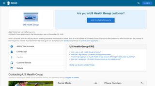 US Health Group: Login, Bill Pay, Customer Service and Care Sign-In