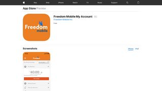 Freedom Mobile My Account on the App Store - iTunes - Apple