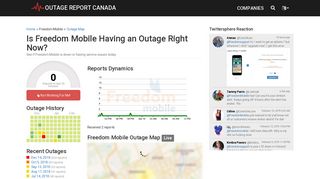 Freedom Mobile Outage: Service Down and Not Working - Outage ...