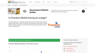 Freedom Mobile outage or service down? Current problems and ...