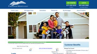 Login | Freedom Mortgage: Fostering home ownership for over 20 years.