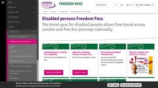 Disabled persons Freedom Pass | London Councils