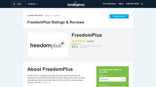 FreedomPlus - Personal Loan Company Reviews - LendingTree
