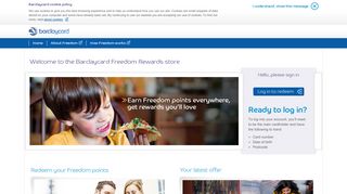 Freedom Rewards store | Barclaycard