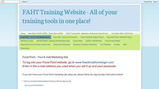 FAHT Training Website - All of your training tools in one place!: Focal ...
