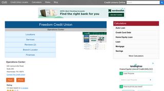 Freedom Credit Union - Warminster, PA - Credit Unions Online