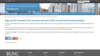 Sign up for Freedom Pay account and save 20% on all retail food ...