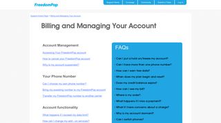 Billing and Managing Your Account - Support Home Page - FreedomPop