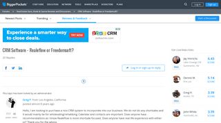 CRM Software - Realeflow or Freedomsoft? - BiggerPockets