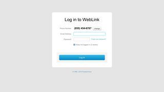 Log in to WebLink
