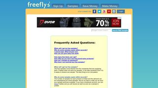 FAQ's - get free samples of name brands products - cool ... - Freeflys