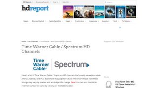 Time Warner Cable / Spectrum HD Channels – HD Report