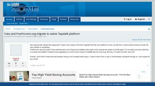 Yuku and FreeForums.org migrate to native Tapatalk platform | The ...