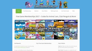 Free Game Memberships 2017 - Codes for Animal Jam, Club ...