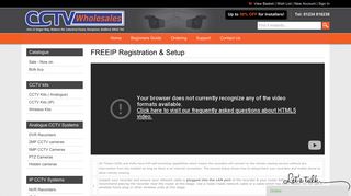 FREEIP Registration & Setup - CCTV Wholesales