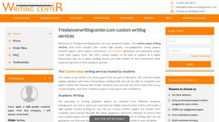 Freelancer Writing Center: Custom Essay Writing Service | Cheap ...