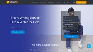 Essay Freelance Writers| Essay Writing Service - Hire a Writer for Help