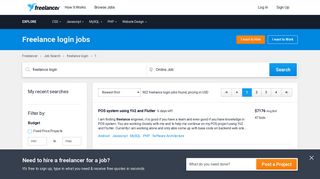 Freelance login Jobs, Employment | Freelancer