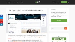 How to Leverage Facebook as a Freelancer - Due