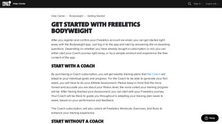 Get started with Freeletics Bodyweight – Help Center