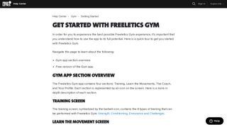 Get started with Freeletics Gym – Help Center