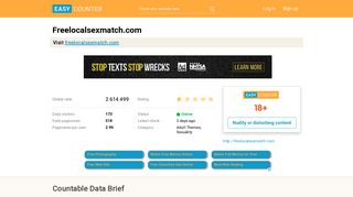 Freelocalsexmatch.com: Free Online Dating Website - Easy Counter