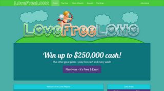 LoveFreeLotto - Free lotto! - Win $250,000 for free every week!