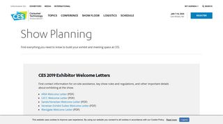 CES Exhibitors Show Planning - CES 2019