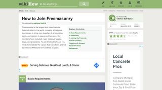 How to Join Freemasonry - wikiHow