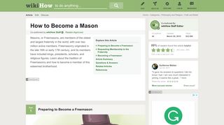 How to Become a Mason: 8 Steps (with Pictures) - wikiHow