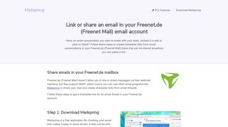 How to link or share email threads in your Freenet.de (Freenet Mail ...