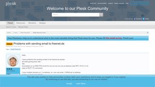 Issue - Problems with sending email to freenet.de | Plesk Forum